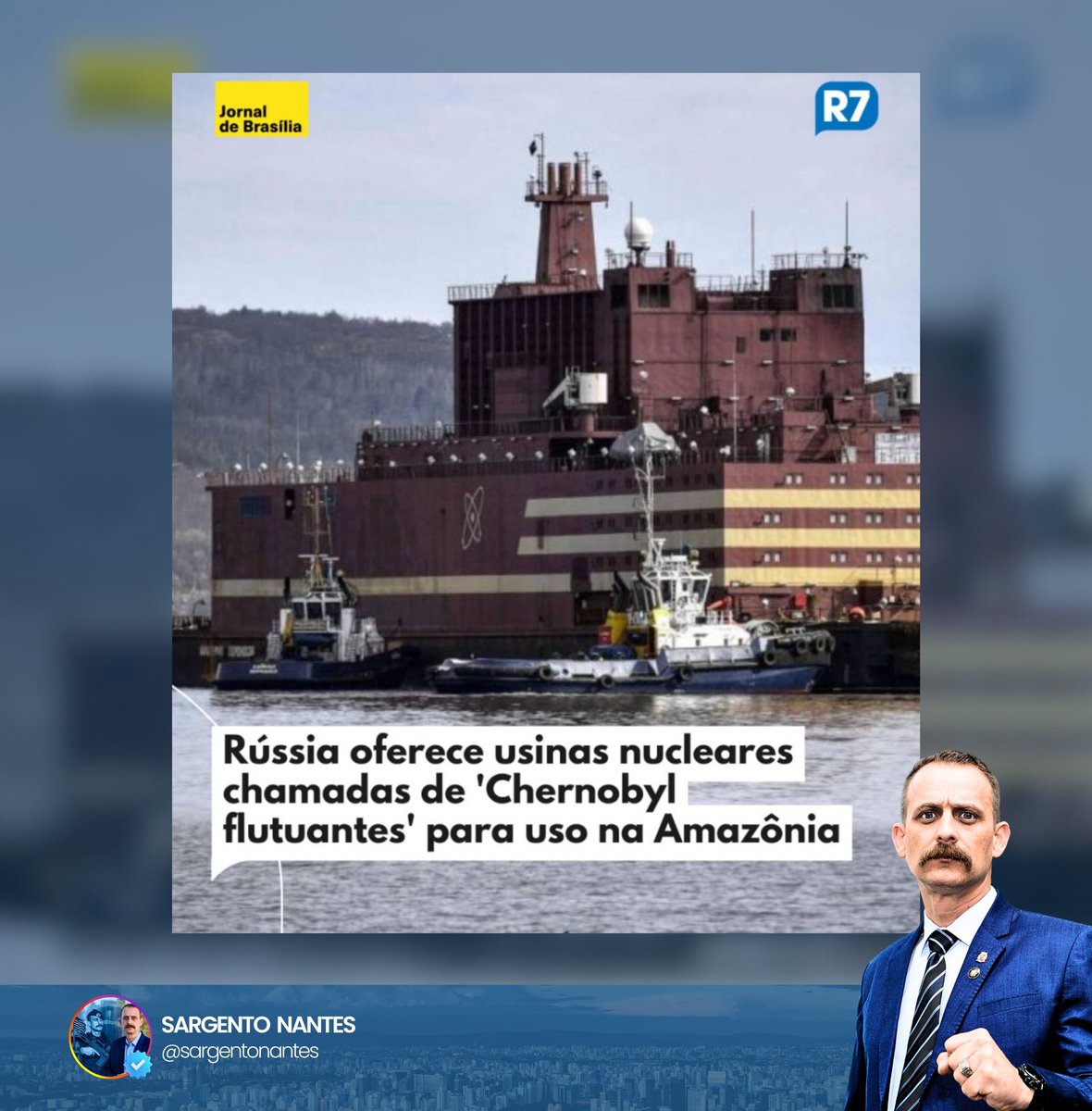SargentoNantes's tweet photo. Um simples vazamento acabaria com o meio ambiente, já bastam as queimadas desenfreadas. Vamos ver se artistas vão se manifestar contra! Qual sua opinião? 🤔☢️
#usina #amazonia #meioambiente #brasil #russia https://t.co/oT7f1KTY3z