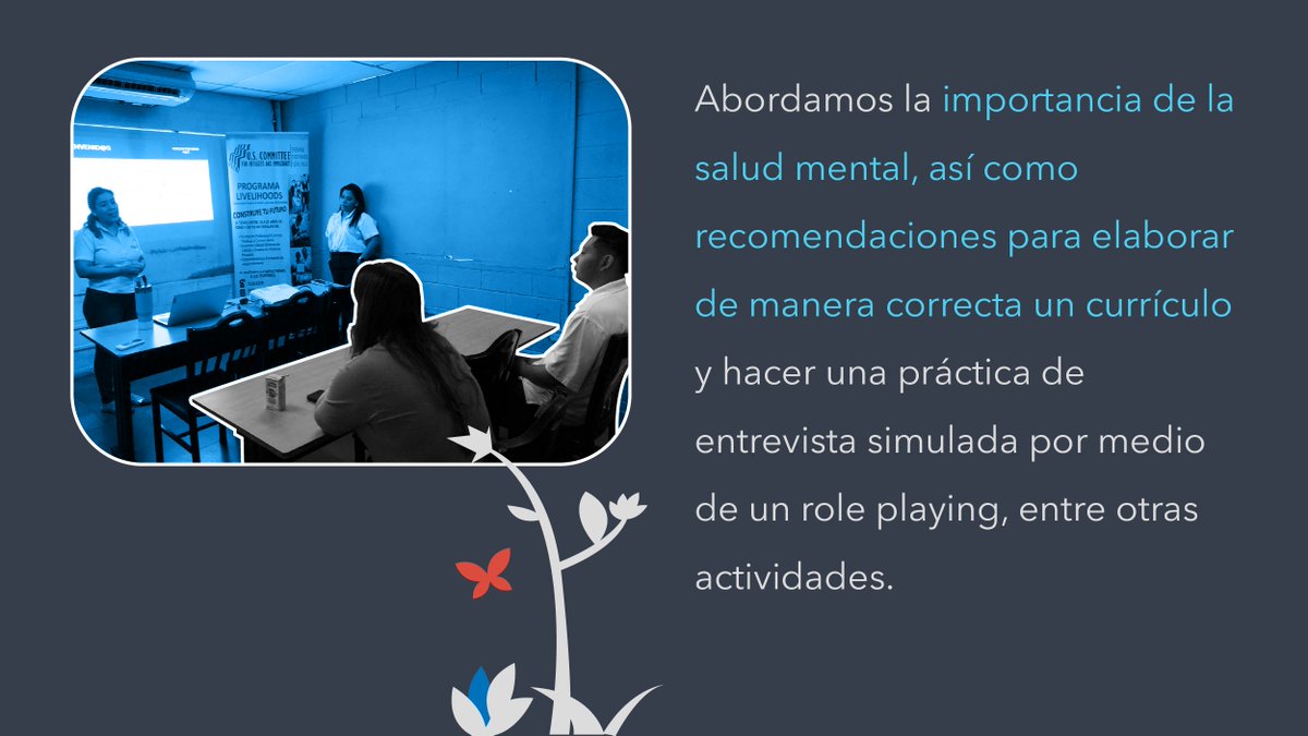 #USCRIElSalvador 🇸🇻
En coordinación con <a href="/FUNDEMAS/">FUNDEMAS</a> y la Unidad de Bolsa de Empleo de San Salvador Este, impartimos un taller a jóvenes retornados para que cuenten con las herramientas necesarias para incorporarse al mercado laboral.