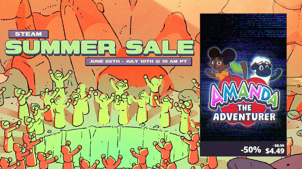 AmandaAdvnturer's tweet photo. To get ready for Amanda the Adventurer 3 THIS FALL.

Amanda the Adventurer 1 and 2 are on sale during the Steam Summer Sale! https://t.co/VoJmVPaaIv