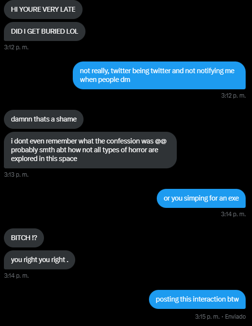 Execonfession's tweet photo. not a confession but funny interaction nontheless https://t.co/AVkuYP6AnV