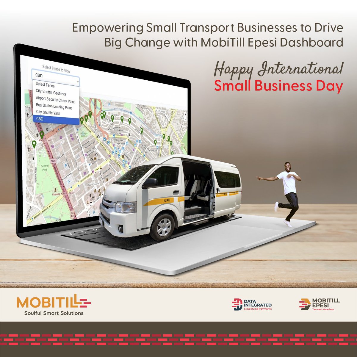 DataIntegrated's tweet photo. Small businesses keep Kenya moving.
On #InternationalSmallBusinessDay, we salute every SACCO, fleet owner, and operator driving change.
MobiTill is here to power your journey — with tools built for growth, compliance, and control.
#MobiTill #InternationalSmallBusinessDay https://t.co/Tib1OZZEEz