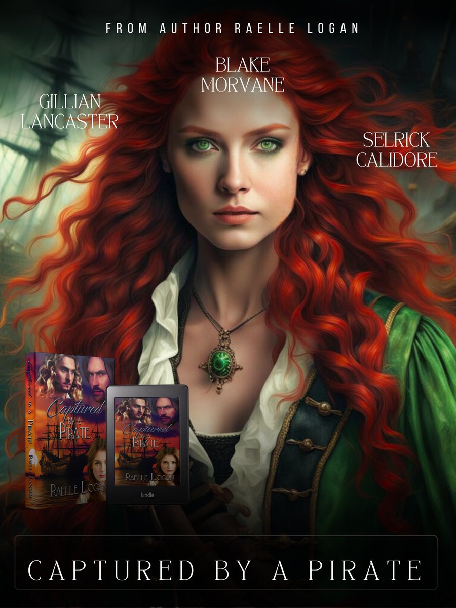 Kidnapped by her guardian’s vengeance-laden pirate rival, Gillian Lancaster is rowed by longboat to where the menacing ship, Poseidon’s Revenge, lies at anchor near a British shore - she's forced to confront Captain Blake Morvane, a sinister pirate. #romance #PirateBooks #books
