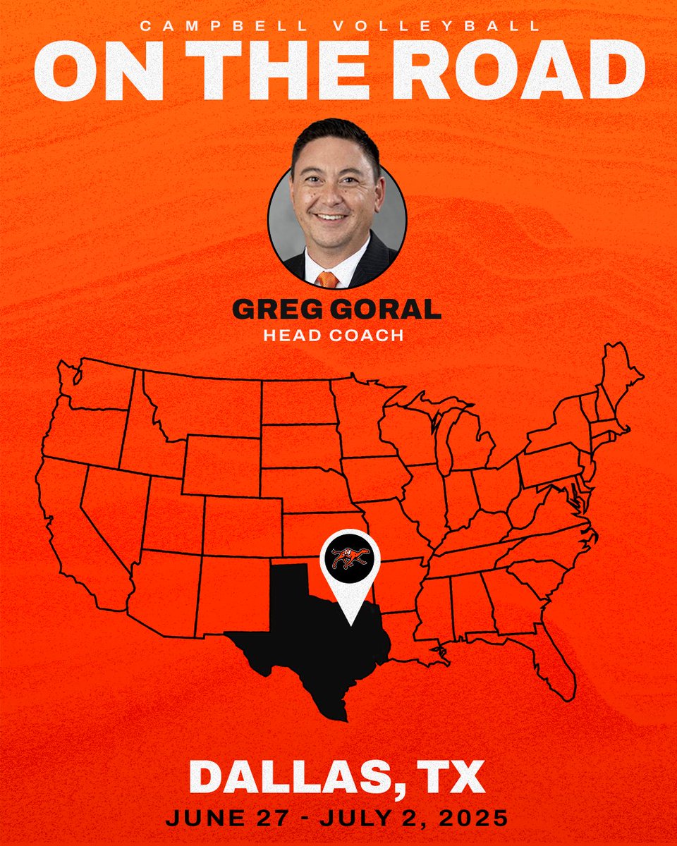 GoCamelsVB's tweet image. Coach Goral will be in Dallas all weekend looking for future Camels!
#RollHumps🐪🏐