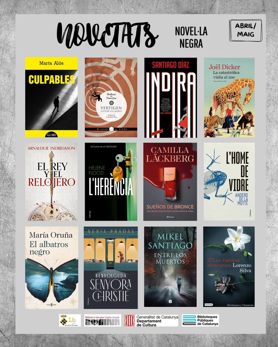 bplinyola's tweet image. ✴️ Aquest estiu deixa’t sorprendre per les #novetatsliteràries que han arribat a la biblioteca gràcies al suport de @bibliotequescat @cultura_cat
▪️Aquestes i moltes més t’hi esperen.
▪️Vine, tria i gaudeix llegint!
#EstiuAmbLlibres