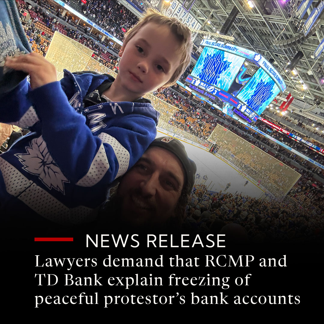 “It was an absolute shock to find out my bank accounts were frozen.”

Arrested during the Emergencies Act crackdown, Evan Blackman was released the same day—only to find three of his personal bank accounts frozen. 

Lawyers provided by the Justice Centre are seeking records from