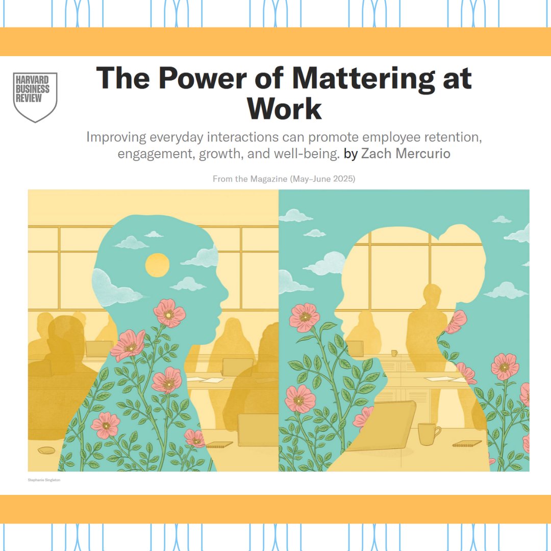Our Paradigm Project initiative and framework emphasize the importance of student, faculty, and staff thriving. In this article, author Zach Mercurio makes the case for mattering in the workplace,  including positive effects and action steps. hbr.org/2025/05/the-po…