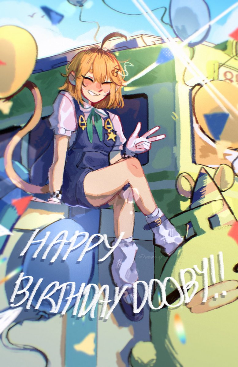 keroo_p's tweet image. it dooby her birthday #doobyart