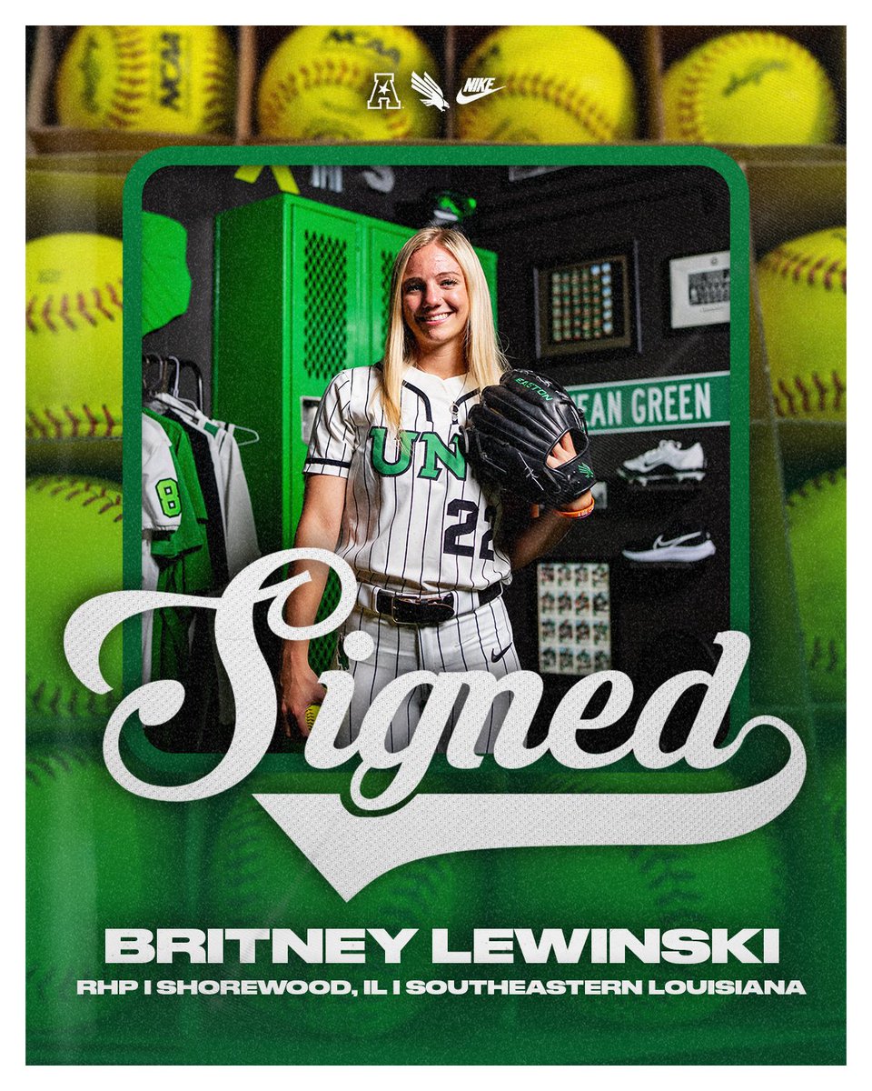 MeanGreenSB's tweet image. NJCAA All-American and NCAA Regional participant @BritneyLewinski joins the Mean Green pitching staff!!
#GMG ๐ข๐ฆ