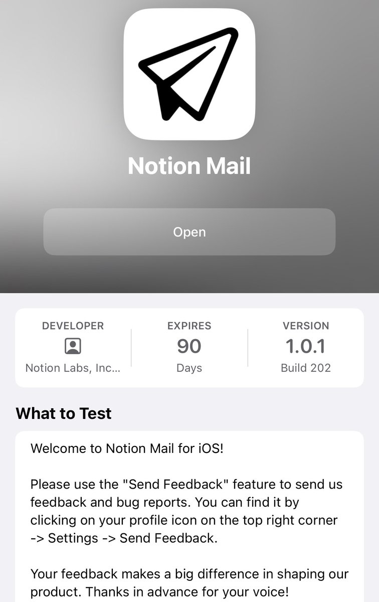 just got access to <a href="/NotionMail/">Notion Mail</a> beta on iOS 👀 

thank you <a href="/NotionHQ/">Notion</a> team, you just made my week!