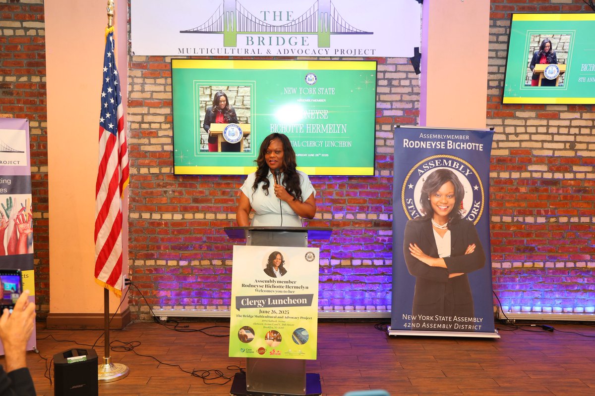NYSBichotteHerm's tweet image. Blessed to hold my Annual Clergy Luncheon yesterday.
Unified for a powerful meeting of diverse faith leaders across AD 42
By working together with our community cornerstones & leaders, we’re delivering more informed solutions for New Yorkers’ most pressing issues!…