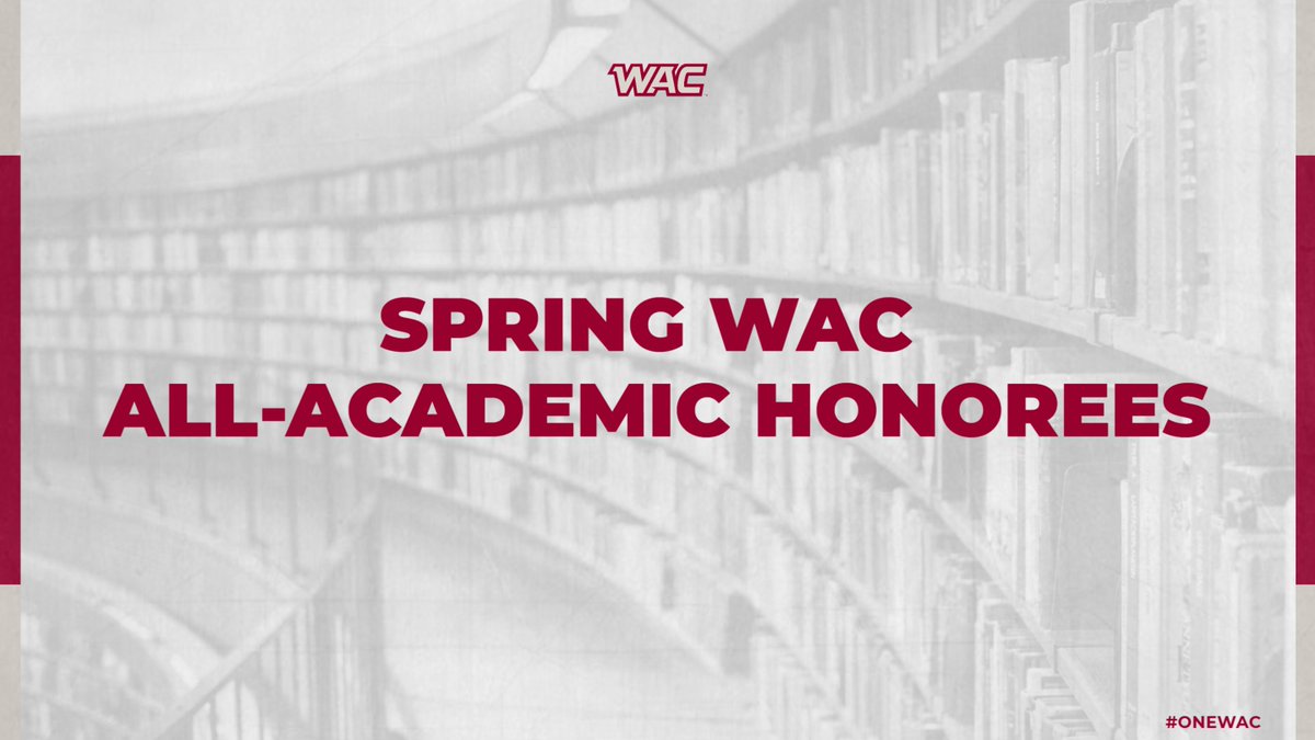 Congratulations to all members of the academic all-conference team from 2025 spring sports, as well as newcomers from fall and winter sports who completed their first academic year in the WAC in 2024-25! 📚👏📜

#OneWAC

Full list: tinyurl.com/2bdgtoa8