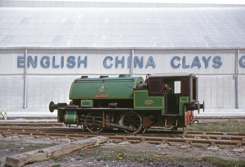 Bagnall 0-4-0ST Alfred at the Port of Par, April 19 1974
📸unknown