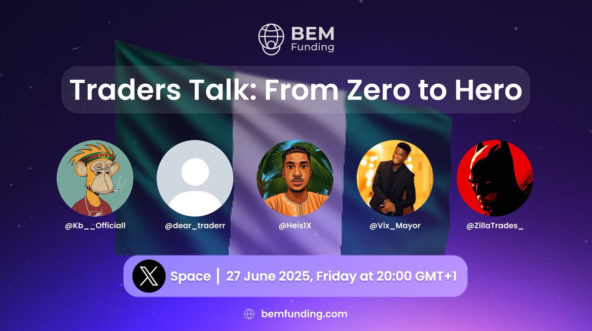 Real traders. Real stories. Real turnaround.
From Zero to Hero, don't miss it.

BEM Funding.