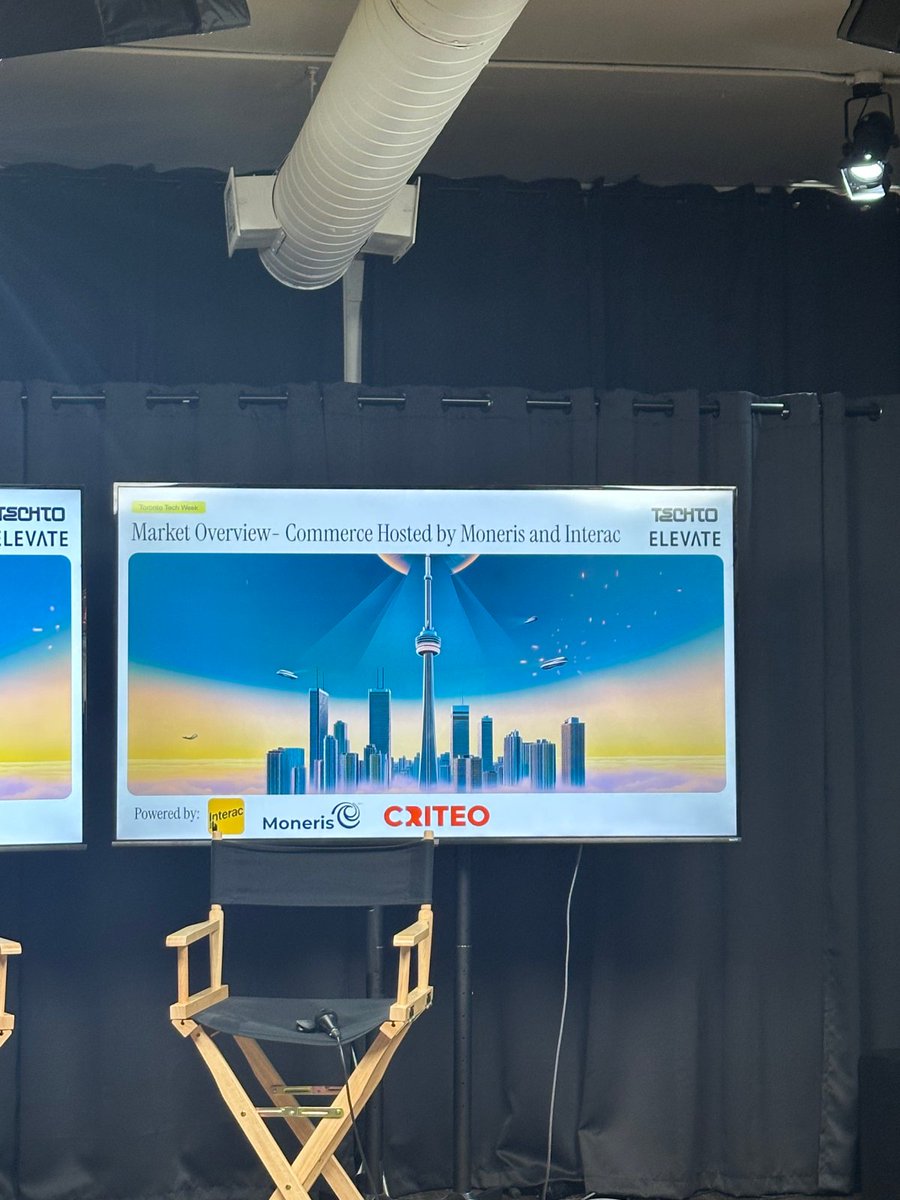 data_bench's tweet image. Attending TechTO today for an insightful session on &quot;The Future of Commerce&quot; hosted by Moneris and Interac.

Great to hear from leaders in retail, fintech, and tech about how businesses are adapting to shifting consumer behavior, inflation, and digital transformation. Excited to…