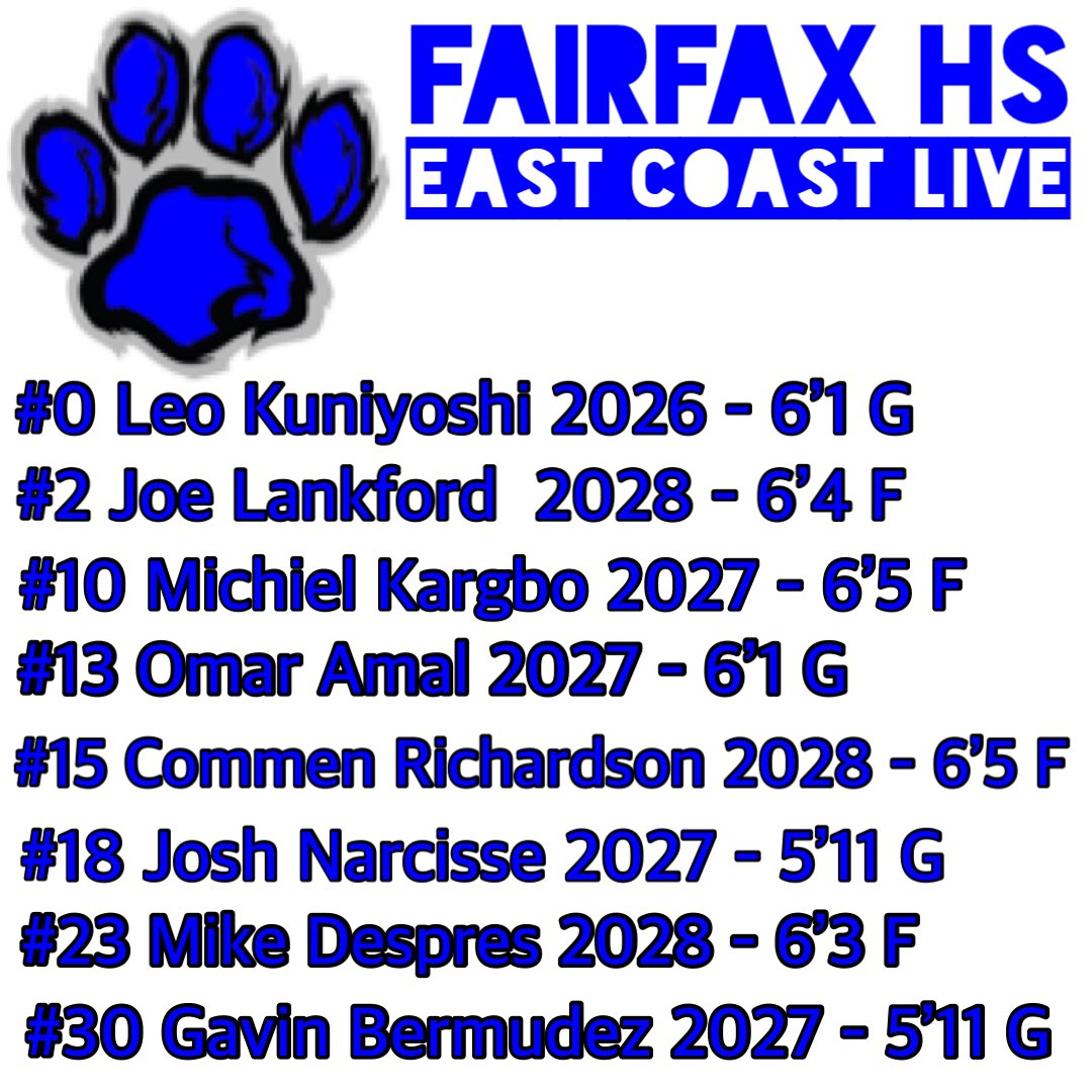 Fairfax Lions Boys Basketball (@ffxlionsbball) on Twitter photo We will be participating this Sunday down in Richmond at the <a href="/ECL_Showcase/">East Coast Live</a> NCAA live period event. Come check our guys out on Court 5 at 12:40pm and Court 11 at 3:00pm We will be participating this Sunday down in Richmond at the <a href="/ECL_Showcase/">East Coast Live</a> NCAA live period event. Come check our guys out on Court 5 at 12:40pm and Court 11 at 3:00pm