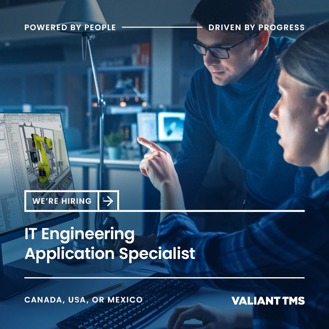 We are hiring an IT Engineering Application Specialist to support and enhance our engineering application ecosystem. The successful candidate can be based in Windsor, ON, CA; Auburn Hills, MI, USA; or Querétaro, Mexico.

Apply today: valianttms.com/job/windsor-on…