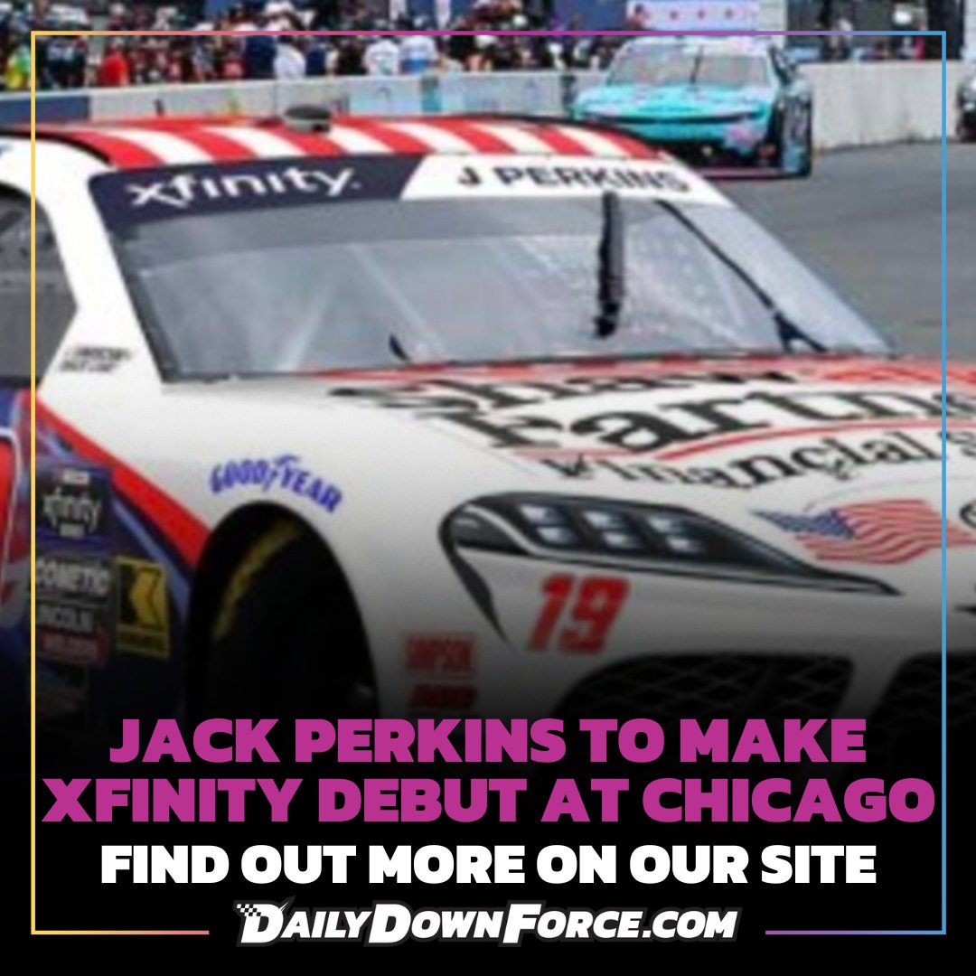 Supercars veteran Jack Perkins will debut in the NASCAR Xfinity Series earlier than expected, now set to drive at the Chicago Street Race on July 5. Full story on The Daily Downforce

dailydownforce.com/joe-gibbs-raci…