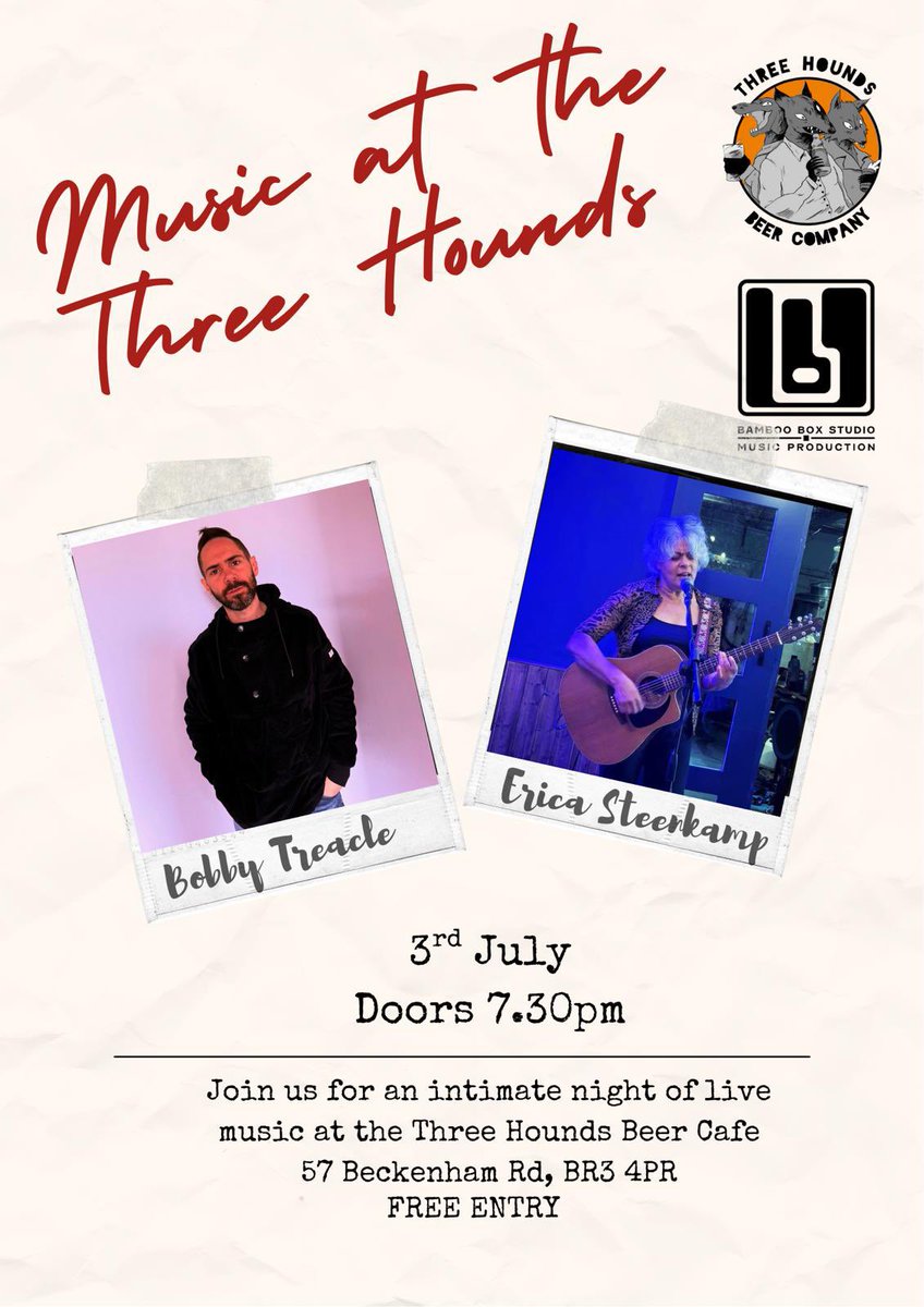 Bobby Treacle (@bobbytreacle) on Twitter photo Happy Friday you beautiful people! I am absolutely buzzing for this one! Get on down peeps for an evening of original live music… and it’s Free. <a href="/threehoundsbeer/">Three Hounds Beer Co</a> #livemusic #singersongwriter #southlondongigs #beckenham #livesummer2025 Happy Friday you beautiful people! I am absolutely buzzing for this one! Get on down peeps for an evening of original live music… and it’s Free. <a href="/threehoundsbeer/">Three Hounds Beer Co</a> #livemusic #singersongwriter #southlondongigs #beckenham #livesummer2025