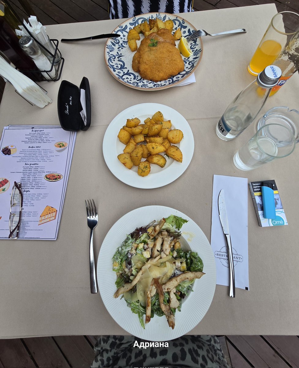 En natuurlijk zijn we nog een heerlijk hapje gaan eten vandaag.