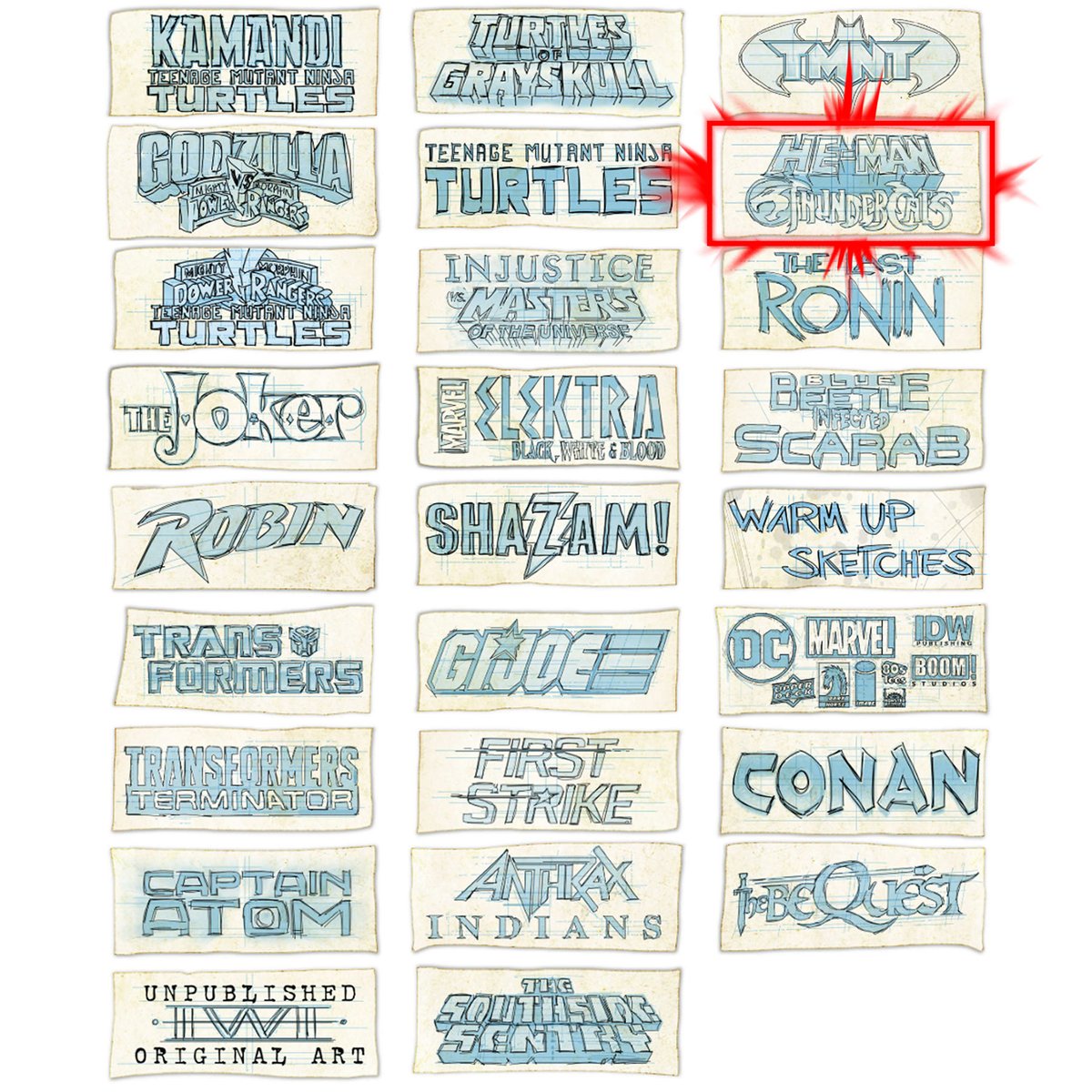 Hey Guys. I’ve got a bunch of Original Art on my site - FOR SALE!
Today I wanna draw your attention to my art for HE-MAN / THUNDERCATS - that can be found on my Original Art site, Link in my BIO! freddieart.com/product-catego…