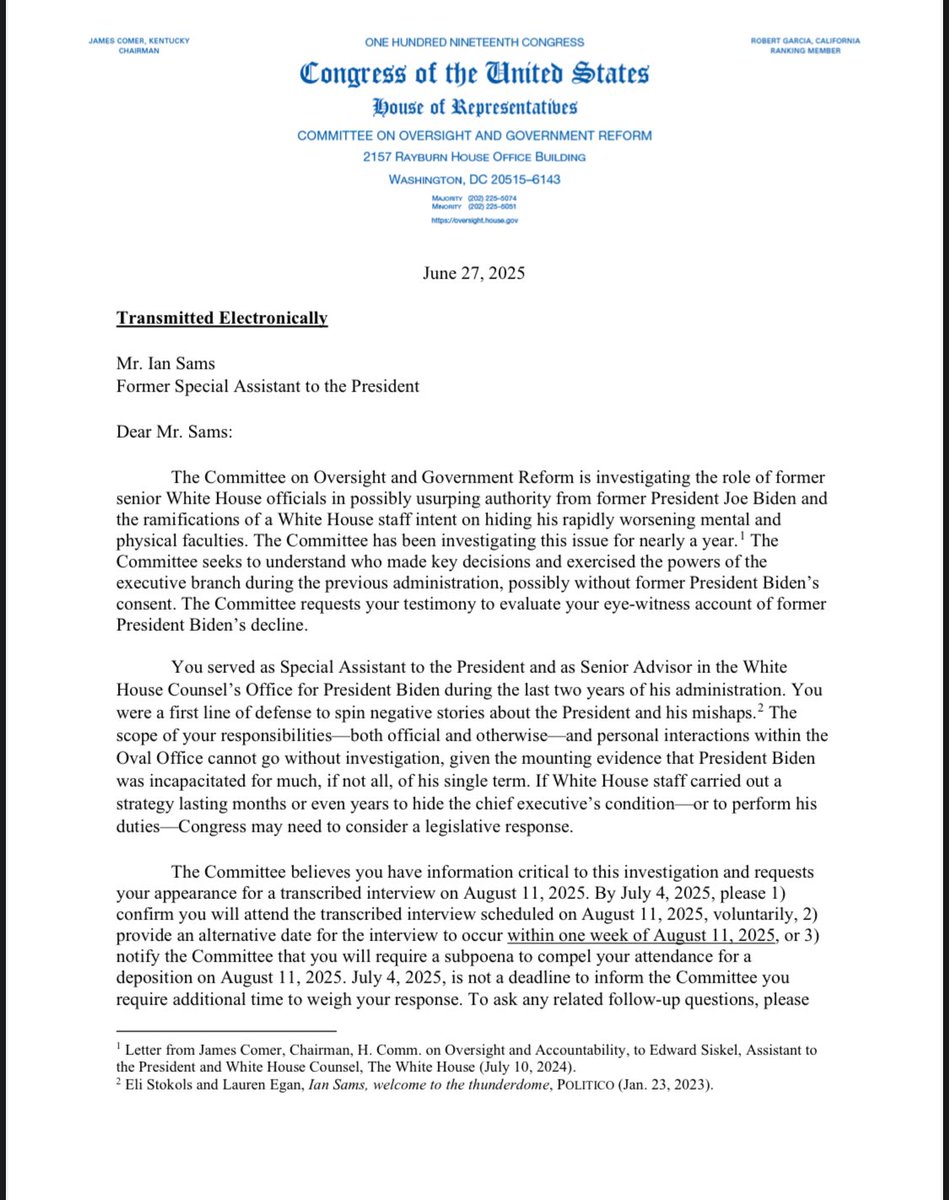 Rep. James Comer tweet media