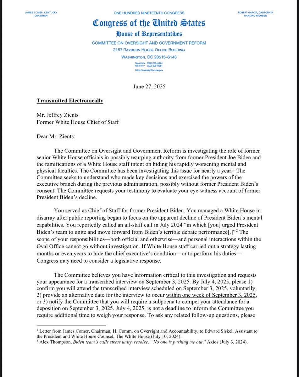 Rep. James Comer tweet media