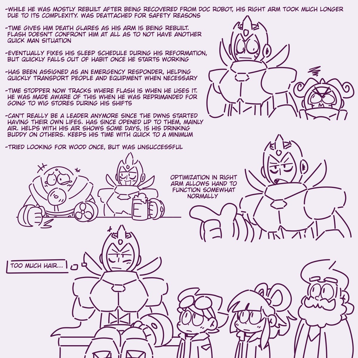 ThatNerdyRobo's tweet image. I'm gonna real with you, the reason I never ended up finishing the original height chart was because I could not figure out how to draw this dude. Hope he turned out okay