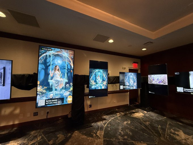 farnaz dashti (@farnaz_dashti) on Twitter photo โFrozen Melodyโ was featured at <a href="/NFT_NYC/">NFT.NYC</a> 2025
Terrace Art Gallery, Marriott Marquis Times Square
Huge thanks to my lovely friends <a href="/TheLittleShishi/">Shirin</a> and <a href="/SherryNFT/">Sherry Mahboubian ๐จ</a> for capturing photos and videos of my artwork at the NYC exhibition ๐ค๐ซ
Your kindness means the world to me โจ๏ธ โFrozen Melodyโ was featured at <a href="/NFT_NYC/">NFT.NYC</a> 2025
Terrace Art Gallery, Marriott Marquis Times Square
Huge thanks to my lovely friends <a href="/TheLittleShishi/">Shirin</a> and <a href="/SherryNFT/">Sherry Mahboubian ๐จ</a> for capturing photos and videos of my artwork at the NYC exhibition ๐ค๐ซ
Your kindness means the world to me โจ๏ธ