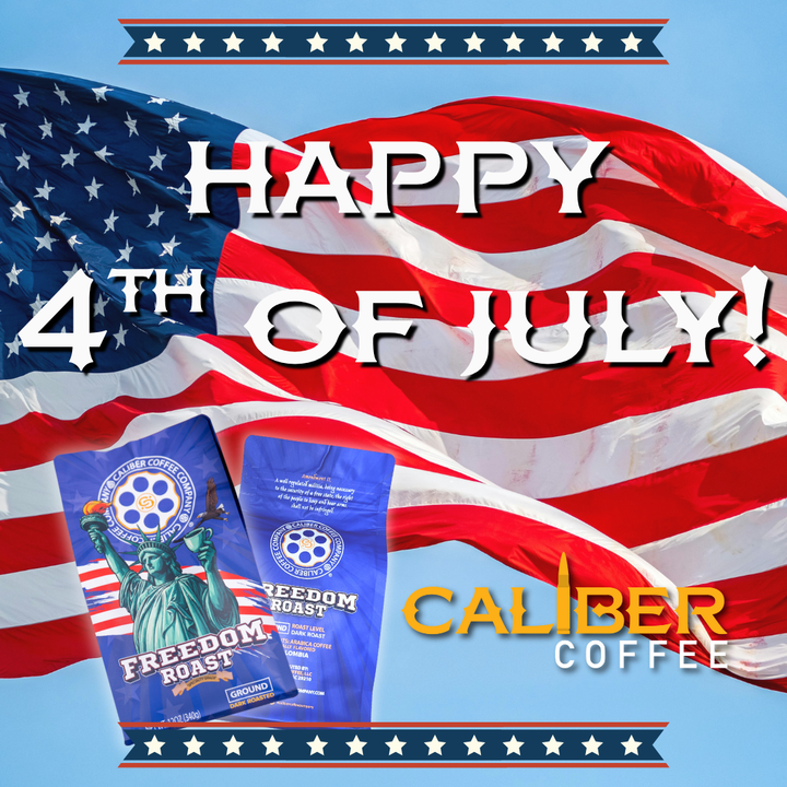 🔥 Just in time for Independence Day… meet your new favorite brew: Freedom Roast!  Celebrate freedom this 4th of July with a roast that’s as unapologetically strong as the country it honors.  ☕ Available now at calibercoffee.com #calibercoffee #freedom #coffee