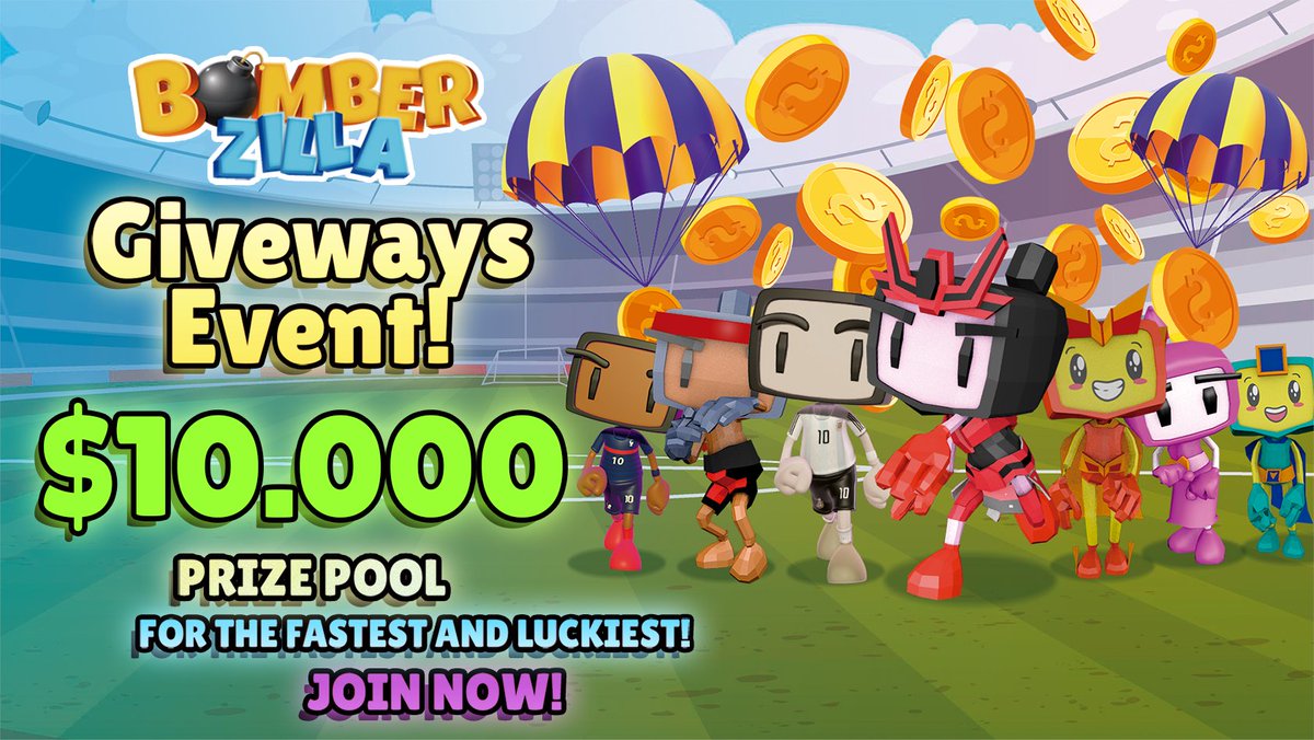 BomberZilla 💣 (@bomberzilla) on Twitter photo 🎁 #BomberZilla Official Giveaway 🎁
💰10.000 $USDT Lucky Draw!
To enter:
1️⃣ Follow <a href="/BomberZilla/">BomberZilla 💣</a> on X
2️⃣ RT & tag 3 frens
3️⃣ Complete the tasks on #Gleam👇
gleam.io/Ycmdd/bomberzi…
#Giveaway #Airdrop #AirdropCrypto #Web3Games #Gaming #Crypto 🎁 #BomberZilla Official Giveaway 🎁
💰10.000 $USDT Lucky Draw!
To enter:
1️⃣ Follow <a href="/BomberZilla/">BomberZilla 💣</a> on X
2️⃣ RT & tag 3 frens
3️⃣ Complete the tasks on #Gleam👇
gleam.io/Ycmdd/bomberzi…
#Giveaway #Airdrop #AirdropCrypto #Web3Games #Gaming #Crypto