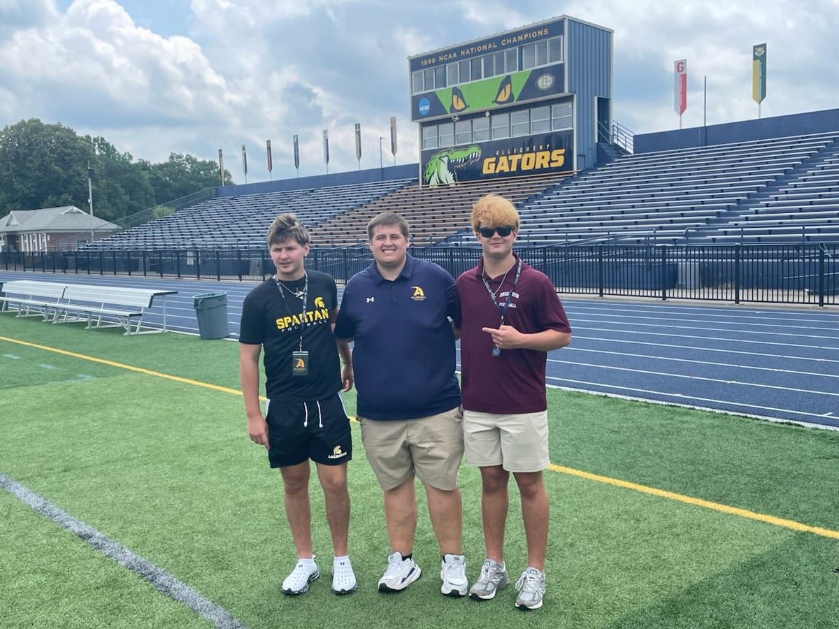 Mason Schwenke (@masonnschwenke) on Twitter photo Had an amazing visit to my dad’s old college! <a href="/AlleghenyFB/">Allegheny Football</a> ! Thank you <a href="/CoachWills88/">Tyler Wills</a> for inviting me! And thank you <a href="/CoachAlvarez35/">Aaron Alvarez</a> for touring me around campus. I loved the facilities and everything about program.
<a href="/CoachBarnisky/">Coach Barnisky</a> <a href="/Coach_Layer/">Braden Layer</a> <a href="/BroadRunFB/">Broad Run Football</a> <a href="/CoachJSmith55/">Jeremiah Smith</a> Had an amazing visit to my dad’s old college! <a href="/AlleghenyFB/">Allegheny Football</a> ! Thank you <a href="/CoachWills88/">Tyler Wills</a> for inviting me! And thank you <a href="/CoachAlvarez35/">Aaron Alvarez</a> for touring me around campus. I loved the facilities and everything about program.
<a href="/CoachBarnisky/">Coach Barnisky</a> <a href="/Coach_Layer/">Braden Layer</a> <a href="/BroadRunFB/">Broad Run Football</a> <a href="/CoachJSmith55/">Jeremiah Smith</a>