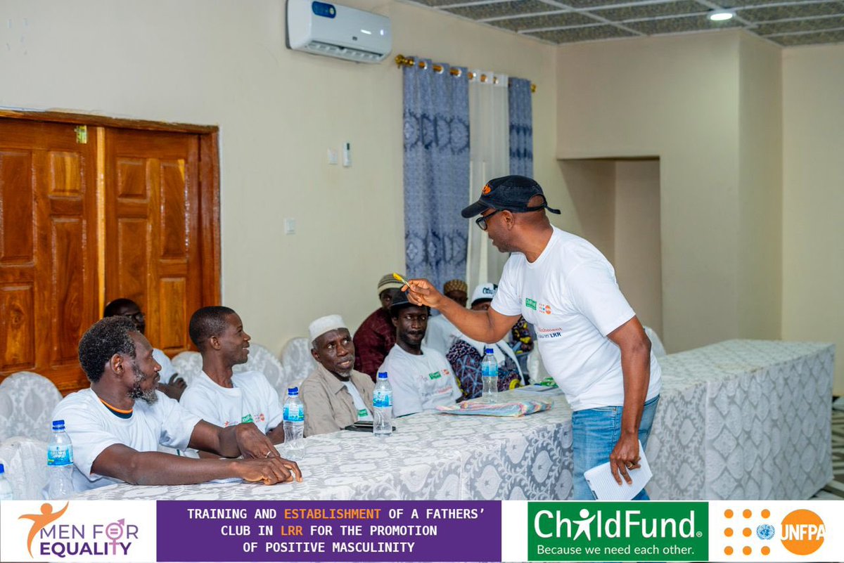 Men For Equality (@men4equality1) on Twitter photo Mission Accomplished! š
We're thrilled to announce the successful establishment of Fathers' Clubs in URR and LRR, empowering men to champion #positivemasculinity.
Thanks to support from <a href="/UNFPATheGambia/">UNFPA The Gambia</a> through <a href="/ChildFundGambia/">ChildFund The Gambia</a> Mission Accomplished! š
We're thrilled to announce the successful establishment of Fathers' Clubs in URR and LRR, empowering men to champion #positivemasculinity.
Thanks to support from <a href="/UNFPATheGambia/">UNFPA The Gambia</a> through <a href="/ChildFundGambia/">ChildFund The Gambia</a>