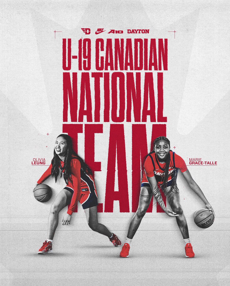 DaytonWBB's tweet image. 𝐂𝐨𝐧𝐠𝐫𝐚𝐭𝐮𝐥𝐚𝐭𝐢𝐨𝐧𝐬 Liv and MG on making the U-19 Canadian National Team‼️ 𝐆𝐨𝐨𝐝 𝐥𝐮𝐜𝐤 at Fiba U19 World Cup Games✈️
#GoFlyers