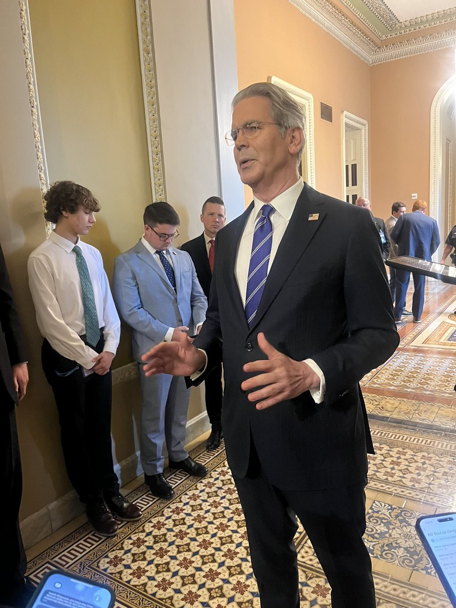 Nikole Killion (@nikolendc) on Twitter photo .<a href="/SecScottBessent/">Treasury Secretary Scott Bessent</a> to me on his message to Senators today: “We need certainty. There's so much uncertainty, and having the bill on the President's desk by July 4 will give us great tax certainty, and I believe, accelerate the economy in the 3rd&4th quarters of this year.” .<a href="/SecScottBessent/">Treasury Secretary Scott Bessent</a> to me on his message to Senators today: “We need certainty. There's so much uncertainty, and having the bill on the President's desk by July 4 will give us great tax certainty, and I believe, accelerate the economy in the 3rd&4th quarters of this year.”
