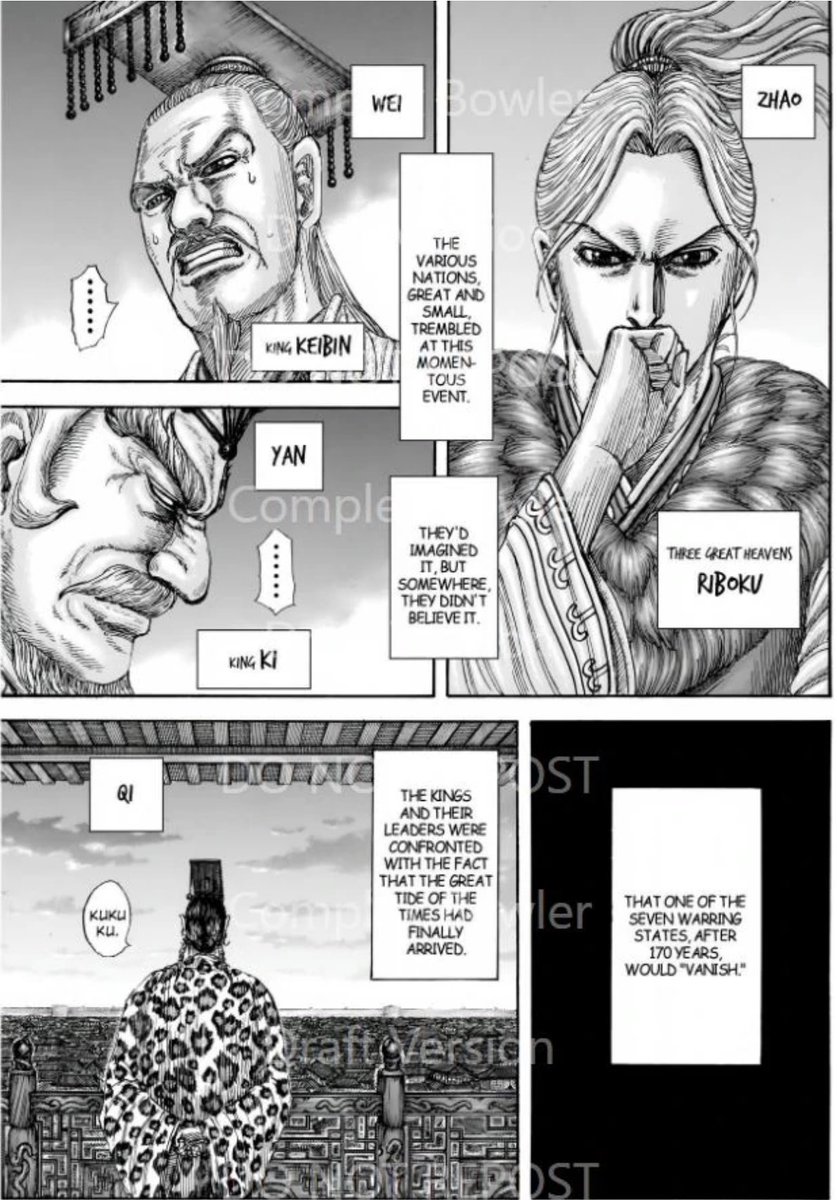 hay59172's tweet photo. #KINGDOM841 the others states reaction to Han surrender also interesting statement by ouken that being royalty himself he understands the courage it took for princess nei and her father to surrender unlike his advisers https://t.co/qOtv6tfIR2