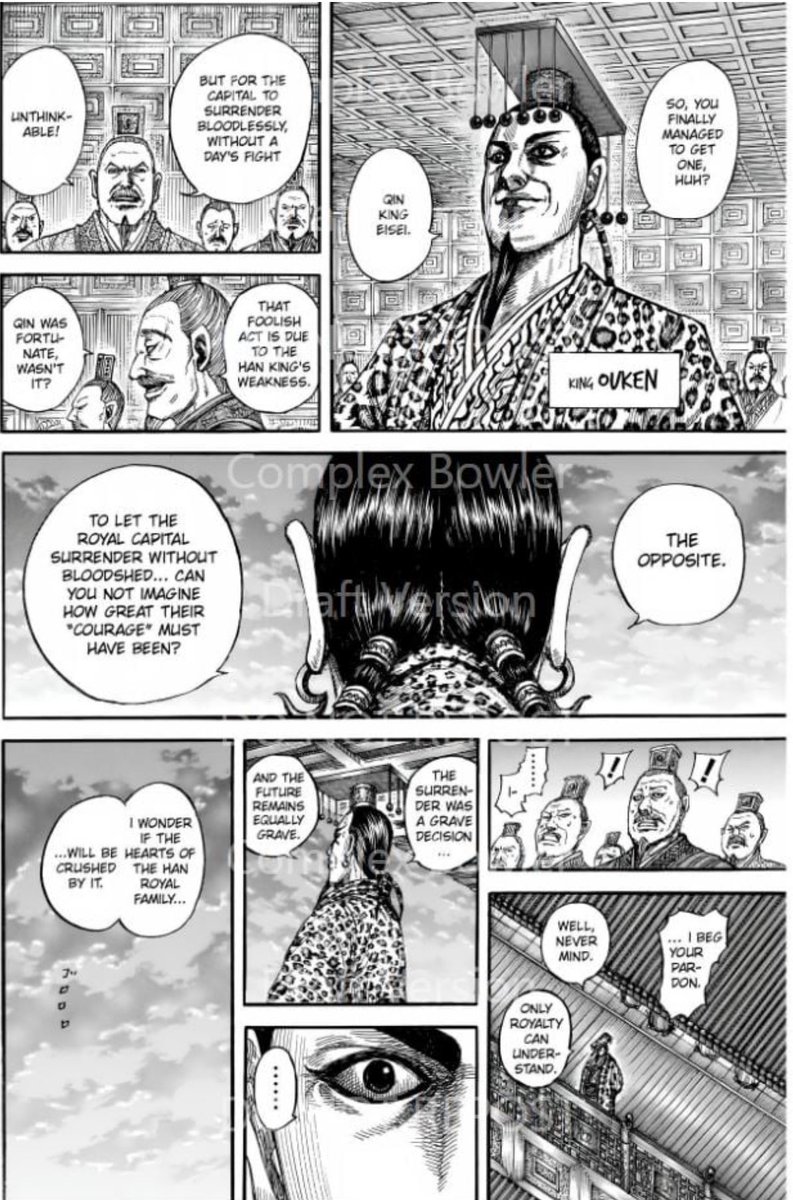 hay59172's tweet photo. #KINGDOM841 the others states reaction to Han surrender also interesting statement by ouken that being royalty himself he understands the courage it took for princess nei and her father to surrender unlike his advisers https://t.co/qOtv6tfIR2