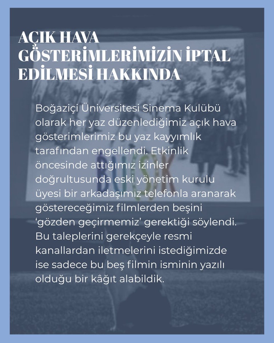 butikboun's tweet image. Öğrenci kulüplerine karşı yıllardır katlanarak artan bu sansürleri, dayatmaları, baskıları kabul etmiyoruz. 
Yaşasın öğrenci dayanışması!