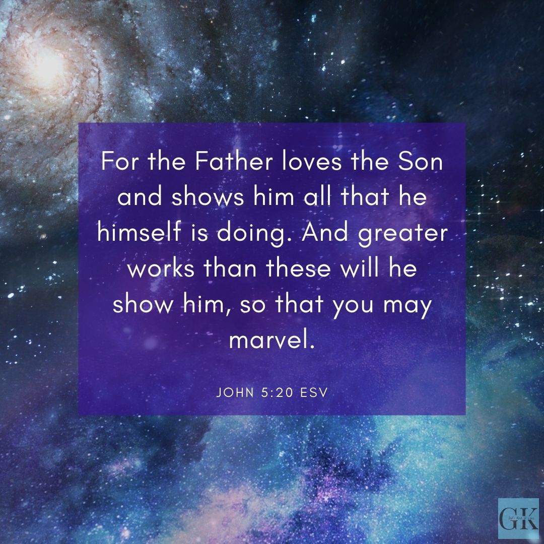 John 10:37,38   “If I do not the works of my Father, believe me not. But if I do, though ye believe not me, believe the works: that ye may know, and believe, that the Father is in me, and I in him.”

John 14:10-11  (Jesus is replying to Philip) “Believest thou not that I am in