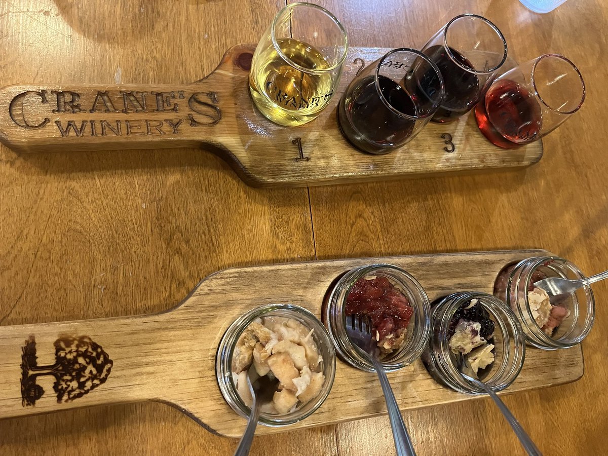 i think this pie and wine flight just cured me