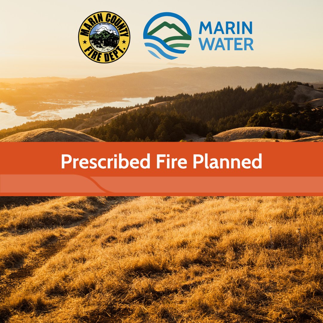 As early as July 1, Marin County Fire, in coordination with Marin Water, will manage a prescribed fire operation on Mt. Tam along the northern side of Bon Tempe Lake. Please refrain from dialing 9-1-1 to report smoke from the area. More info: marinwater.org/node/1272