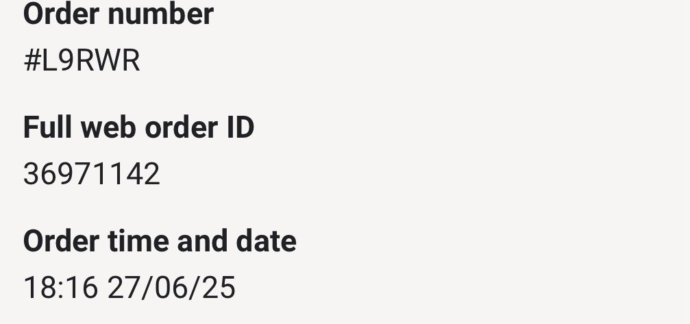 JamieLoader180's tweet photo. Why can’t a big company like you and Uber do this for free for Customer service 

Think it’s really poor and given the worst VOC on your servey I have ever done 

In order number https://t.co/usDpLAvXNe
