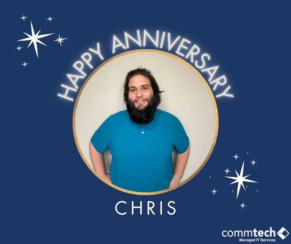 CommTechIT's tweet image. One year down! Happy Anniversary, Chris ✨