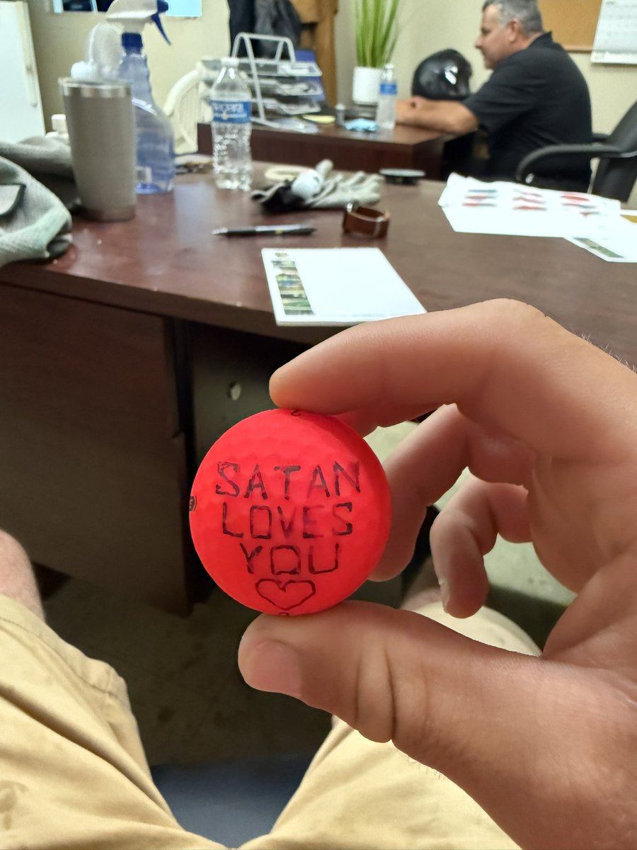 Found this ball this morning then got smoked in the side of the head this afternoon….coincidence?