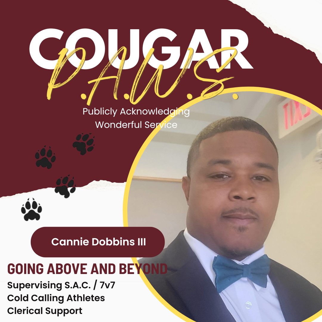 KEMPNER FOOTBALL (@kempner_fb) on Twitter photo 🚨🚨PAW PRINT🚨🚨
Congratulations to <a href="/coachdobbins3/">Coach Dobbins III</a> for being recognized as the very first Cougar P.A.W.S. Recipient for outstanding effort this summer thus far!!! Thanks for your
#cougarpaws
#EnjoyTheHunt
<a href="/KHS_Cougars/">Kempner High School</a> 🚨🚨PAW PRINT🚨🚨
Congratulations to <a href="/coachdobbins3/">Coach Dobbins III</a> for being recognized as the very first Cougar P.A.W.S. Recipient for outstanding effort this summer thus far!!! Thanks for your
#cougarpaws
#EnjoyTheHunt
<a href="/KHS_Cougars/">Kempner High School</a>