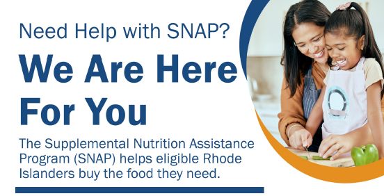 RIHumanServices's tweet image. Need help with SNAP? SNAP Community Outreach Partners support the work of DHS by helping families and individuals connect with critical food benefits. Reach out to an outreach partner today! Learn more at: dhs.ri.gov/programs-and-s…