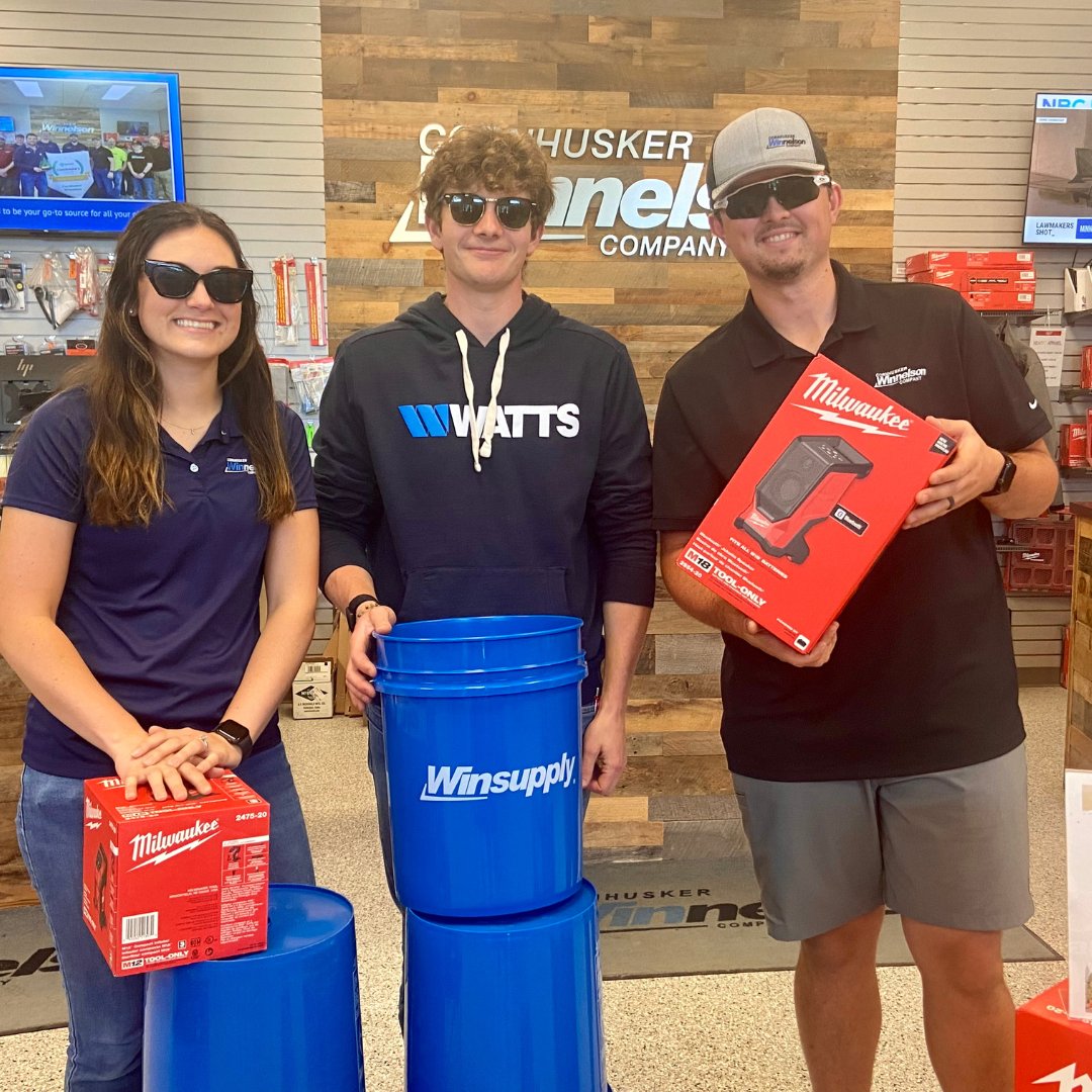 CornhuskerWin's tweet photo. 😎 Our extra cool team is ready to help you with all your plumbing needs.
#NationalSunglassesDay
#Winsupply
#CornhuskerWinnelson https://t.co/wunl1GmCHe