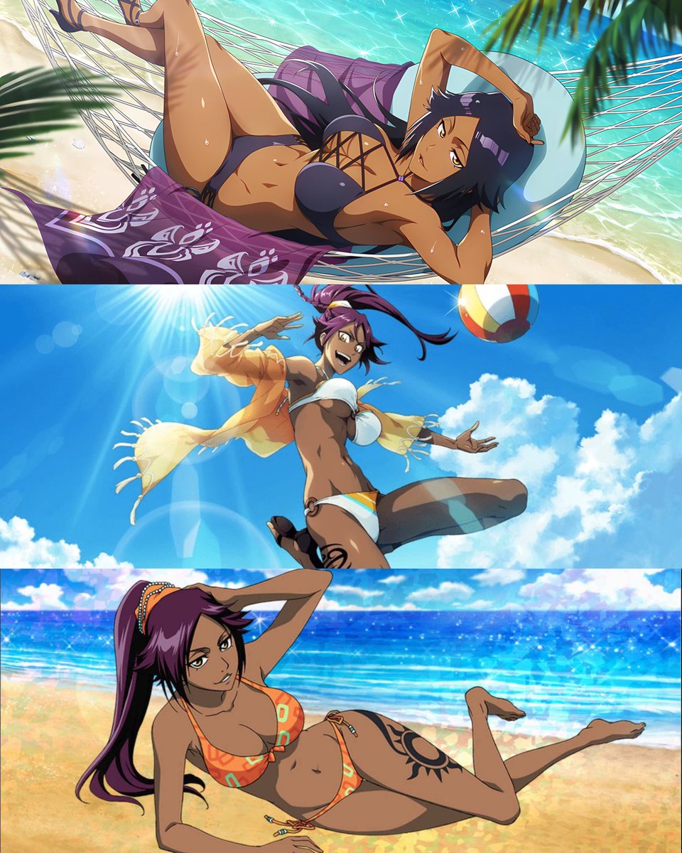 they really know how to cook when it comes to yoruichi in a bikini 😮‍💨