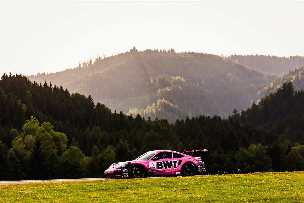 LechnerRacing's tweet image. The beautifully situated Red Bull Ring in the Styrian Alps sets the stage for Round 4 of the @PorscheSupercup at Spielberg. In free practice #BWT #LechnerRacing had a solid start into their home race weekend, with Robert de Haan and Marvin Klein finishing in P4 and P7 in 1/2