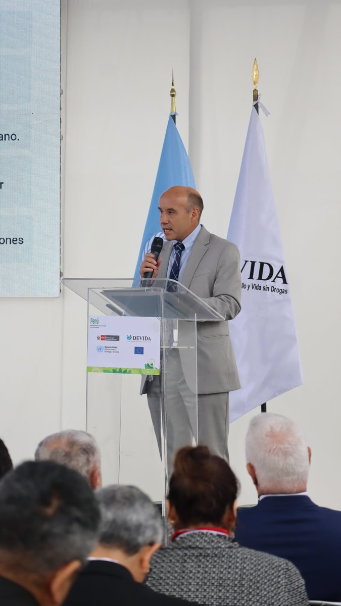 UNODC_PERU's tweet image. Javier Montaño, jefe de la Oficina de @UNODC_Peru, destacó que el Sistema de Aseguramiento de Calidad implementado por #SIMCI Perú  es una herramienta estratégica para promover la mejora continua para fortalecer la precisión de los datos producidos por el Perú.