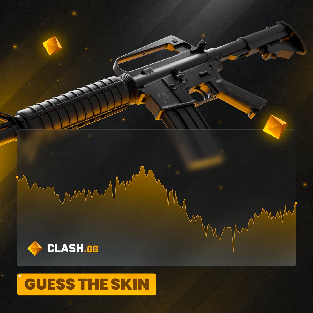 clashdotgg's tweet image. Can you guess this M4A1-s skin only based on its price graph? 😲

One random person who guesses the correct skin wins some gems!

🔄 + Tag a friend